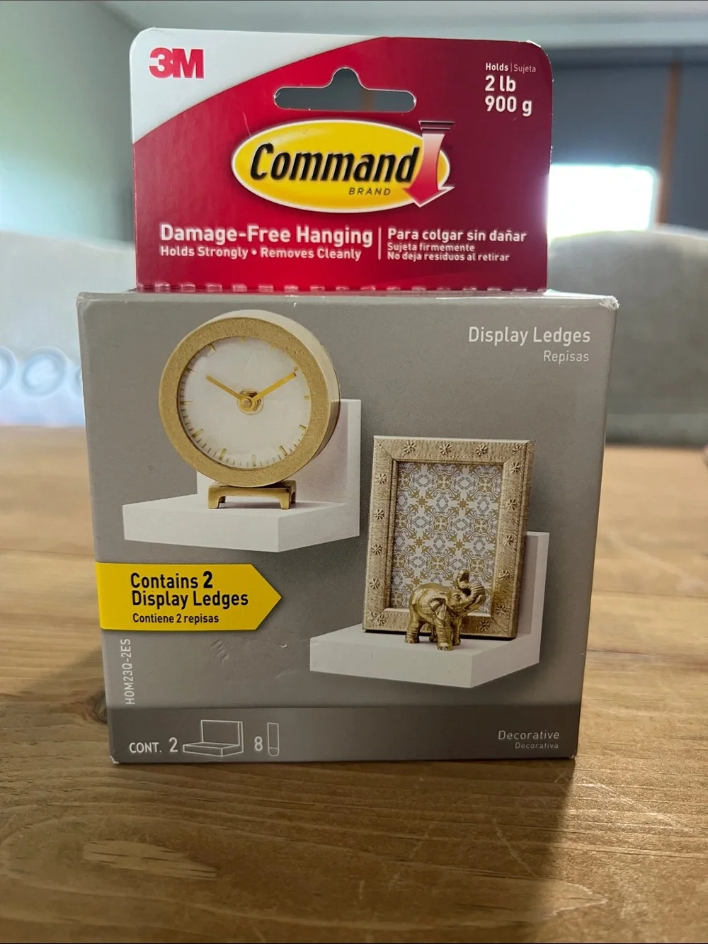 Command White Display Ledges - 2 Pack